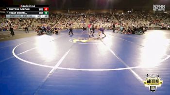 B3A-138 lbs Champ. Round 1 - Nolan Cochell, Community Christian vs Brayson Gordon, Watonga