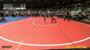 60 lbs Consolation - Madison Vigil, Black Fox Academy vs Penelope Hall, Thunder Wrestling Club