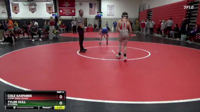 106 lbs Round 2 - Cole Kasparek, Clear Creek-Amana vs Tyler Hull, Ottumwa