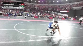 115 lbs Cons. Round 2 - Leyton Hubers, Kaukauna Wrestling Club vs Jovanni Alvarez, Ringers