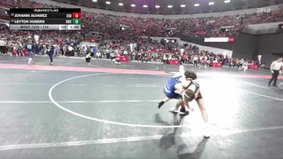 115 lbs Cons. Round 2 - Leyton Hubers, Kaukauna Wrestling Club vs Jovanni Alvarez, Ringers