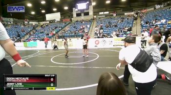 58 lbs Quarterfinal - Jerry Lane, Team Of Hard Knox vs Deion Metcalfe, Maize Wrestling Club