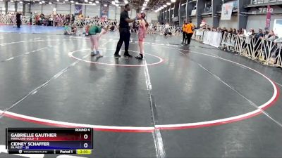 86 lbs Rd# 4- 12:45pm Friday - Cidney Schaffer, PA WEST vs Gabrielle Gauthier, Maryland Gold