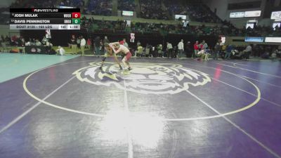 165 lbs Quarterfinal - Josh Mulak, Woodruff vs Davis Pennington, Broome