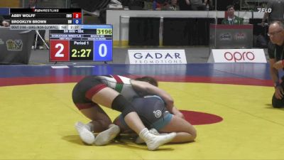 55kg (non-olympic) 5th Place Match - Abby Wolff, Saskatoon Wrestling Club vs Brooklyn Brown, Brock WC