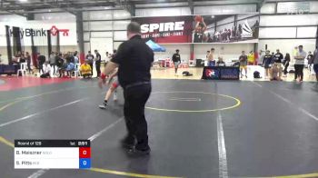 65 kg Round Of 128 - Billy Meiszner, Golden Pride Wrestling Club vs Sean Erik Pitts, Red Cobra Wrestling Academy