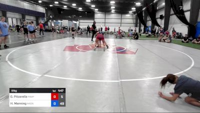 61 kg Quarterfinal - Giada Pitzarella, PA West Pink vs Hayden Manning, Mat Assassins Girls