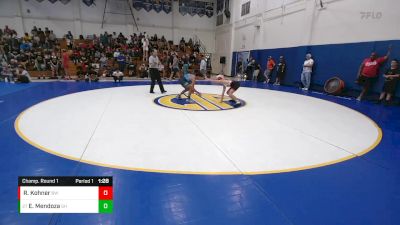 106 lbs Champ. Round 1 - Eli Mendoza, Gilroy Hawks vs Rex Kohner, Brawlers WC