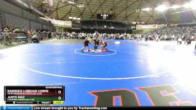 120+ Quarterfinal - Justo Diaz, Cashmere Wrestling Club vs Kaidence Lobehan Cormier, Team Aggression Wrestling Club