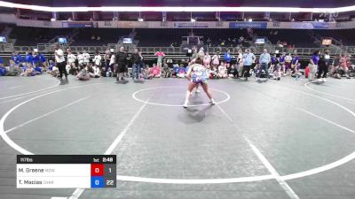 117 lbs Semifinal - Macey Greene, Mowest Fire Dragons vs Tori Macias, Charlie's Angels Renegades