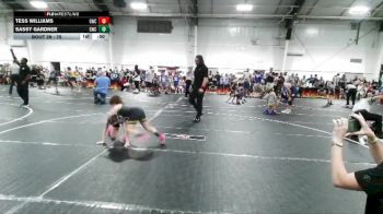 75 lbs Round 2 - Tess Williams, Genesis Wrestling Club vs Sassy Gardner, Genesis Wrestling Club