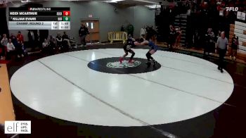 110 lbs. Champ. Round 2 - Killian Evans, Blue Springs South vs Heidi McArthur, Seckman