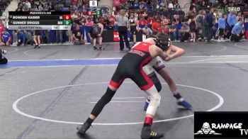82 lbs Quarterfinal - Bowden Kaiser, Hoxie Kids vs Gunner Driggs, Manhattan