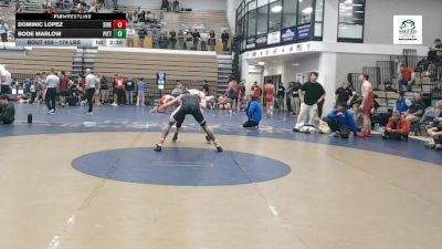 174 lbs 3rd Place - Dominic Lopez, Southern Illinois vs Bode Marlow, Pittsburgh