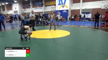 132 lbs Consolation - JUSTIN CARROLL, Granite Hills vs Sam Matles, Servite