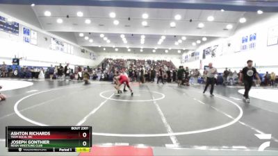 126 lbs Champ. Round 2 - Ashton Richards, Team SoCal WC vs Joseph Gonthier, Reign Wrestling Club