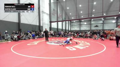 Junior FS - 150 lbs Cons. Round 1 - Finnian Ball, Shelton Wrestling Club vs Austin Clark, Oregon City High School Wrestling