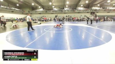 75 lbs Cons. Round 5 - KyRien Dietle, Hannibal Youth Wrestling Club-AAA vs Maverick Stevenson, Chillicothe Wrestling Club-AAA