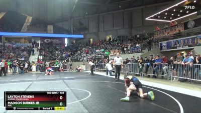 105 lbs 5th Place Match - Madison Burkes Jr, MAC vs Layton Stevens, Kansas Young Guns