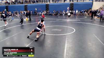 132 lbs Round 4 - Scottie Meier Jr, Lincoln East vs Myles Sanchez, Creighton Prep