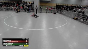 59 lbs Cons. Semi - Liam Brent, Simmons Academy Of Wrestling vs Cecil Nelson, ReZults Wrestling