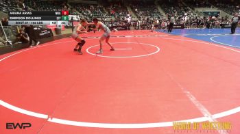 102 lbs Consi Of 16 #2 - Ariana Arias, Wright Wrestling Academy vs Emerson Rollings, Tulsa Blue T Panthers