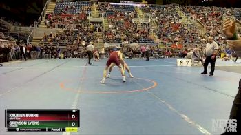 121 lbs Quarterfinal - Kruiser Burns, Grafton vs Greyson Lyons, Lisbon