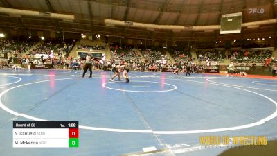 96 lbs Round Of 32 - Nixon Canfield, Sanderson Wrestling Academy vs Micah Mckenna, Nebraska Boyz