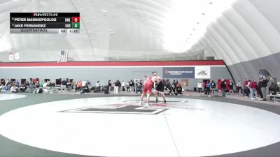 285 lbs Quarterfinal - Jake Fernandez, SIU Edwardsville vs Peter Marinopoulos, Unattached Illinois