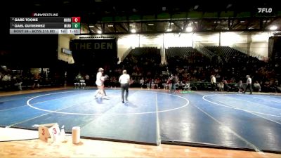 Boys 215 M3 1st Place Match - Gael Gutierrez, Millard - Boys vs Gabe Toone, Morgan - Boys