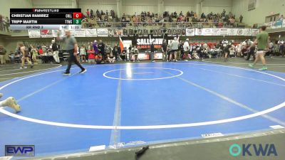 92 lbs Rr Rnd 3 - Christian Ramirez, Collinsville Cardinal Youth Wrestling vs Tripp Martin, Team Tulsa Wrestling Club