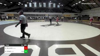 133 lbs Final - Kyle Burwick, Nebraska-UNA vs Damion Elliott, Oregon State