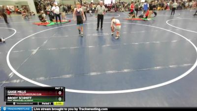 126 lbs Champ. Round 1 - Gaige Mills, Monrovia Youth Wrestling Club vs Brody Schmitt, MWC Wrestling Academy