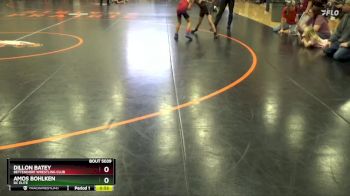 PW-8 lbs 1st Place Match - Dillon Batey, Bettendorf Wrestling Club vs Amos Bohlken, DC Elite