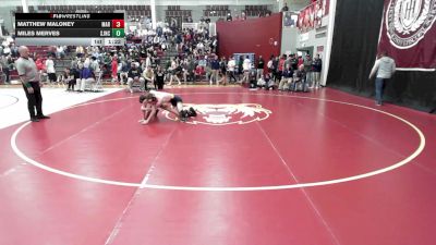 113 lbs Round Of 16 - Matthew Maloney, The Marist School vs Miles Merves, St. John Neumann Catholic