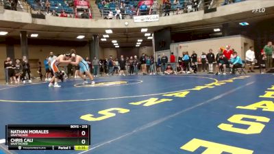 215 lbs Champ. Round 2 - Chris Cali, Unattached vs Nathan Morales, Unattached