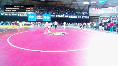 Boys 3A 126 lbs Cons. Round 4 - Benjamin Kildal, Ballard vs Cyrus Maya, Gig Harbor