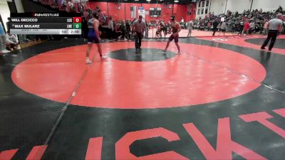157 lbs Champ. Round 2 - Max Mularz, Frankfort (LINCOLN-WAY EAST) vs Will DeCicco, LOCKPORT (Twp)