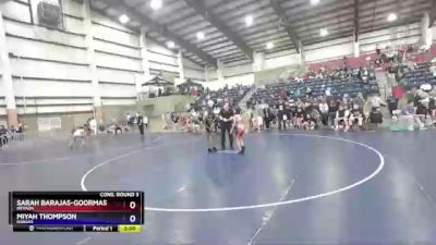 95 lbs Cons. Round 3 - Sarah Barajas-Goormastic, Nevada vs Miyah Thompson, Kansas