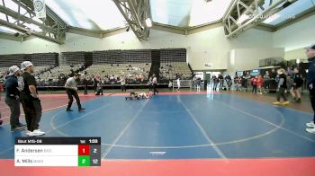 65 lbs Semifinal - Finn Andersen, Buxton Elite ES vs Ariah Mills, Minion Black