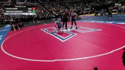 G155-4A Champ. Round 1 - Olivia Stone, Sedgwick County/Fleming Girls Girls vs Maliyah Sandoval, Pueblo Central Girls