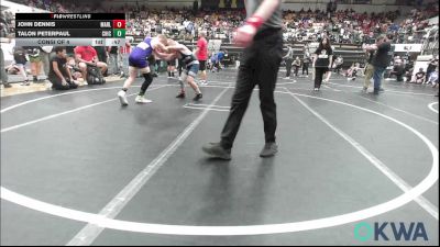 100 lbs Consi Of 4 - John Dennis, Marlow Outlaws vs Talon Peterpaul, Chickasha Youth Wrestling