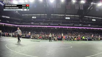 D1-120 lbs Cons. Round 2 - Jackson Brown, Grand Ledge vs Jonah McPherson, Hartland