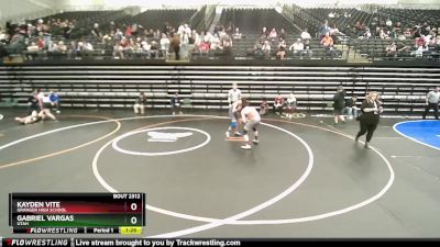 160 lbs Cons. Round 2 - Gabriel Vargas, Utah vs Kayden Vite, Granger High School