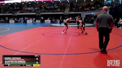 125 lbs 3rd Place Match - Kaden Costigan, South Anchorage High School vs Quenten Halverson, Student Wrestling Development Program