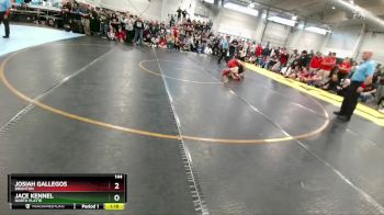 144 lbs Semifinal - Josiah Gallegos, Brighton vs Jace Kennel, North Platte
