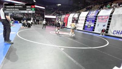 170 Class 1 lbs Cons. Round 3 - Analeigh Winchell, Cassville vs Gracelyn Bull, Marshfield