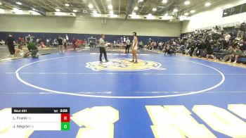 184 lbs Consolation - Logan Frank, Castleton vs Josh Negron, Castleton