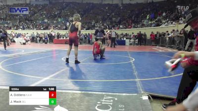 105 lbs Round Of 64 - Asher Giddens, Rollers Academy Of Wrestling vs Jaiden Mack, Del City