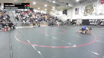 150 lbs Cons. Round 3 - Nyol Jenkins, Lancaster vs Mickey Madrigal, Palm Springs